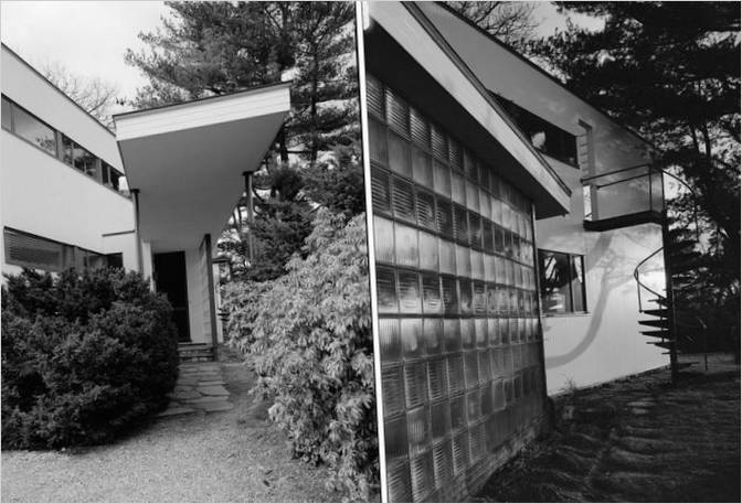 Rifiniture sulla facciata della casa privata Casa Gropius