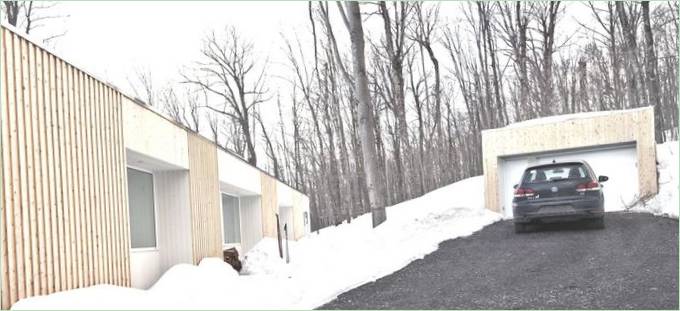 Design della casa di campagna Blue Hills in Canada
