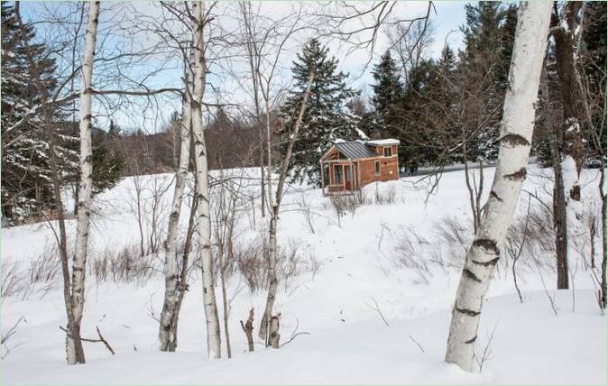 L'esterno della Tiny House su ruote