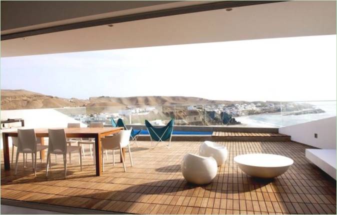 La terrazza di una villa di lusso in Perù