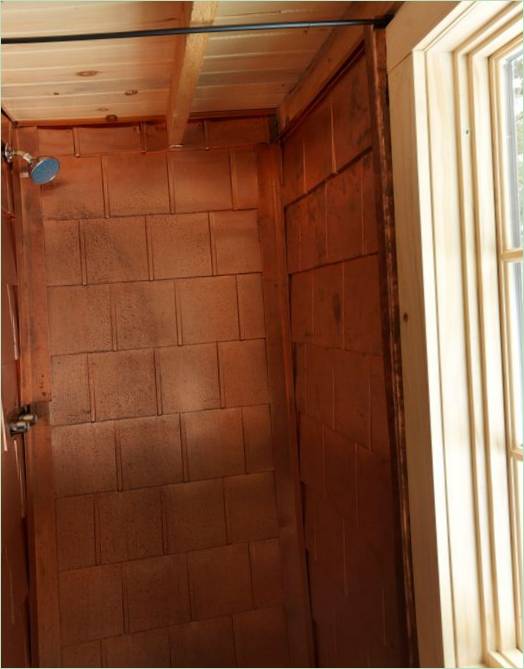 Il box doccia della Tiny House