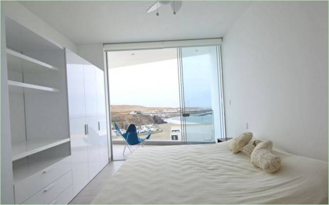 La camera da letto di una villa di lusso in Perù