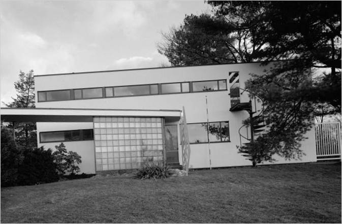 Esterno della Casa Gropius di Massachusetts