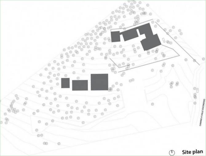 Schema di una casa di campagna in Messico