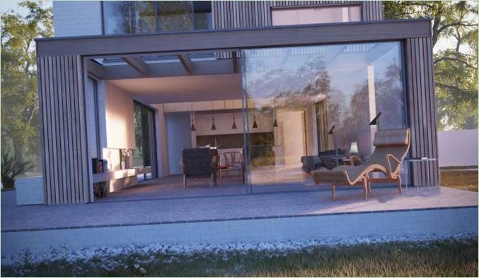 Una residenza estiva ai margini di un parco nazionale nell'Hampshire, Regno Unito