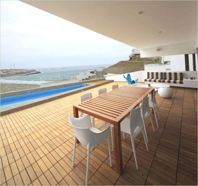 La terrazza di una villa di lusso in Perù