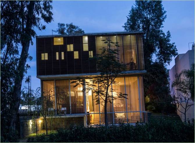 Progetto di interni di una casa in una foresta di eucalipti, Zapopan, Jalisco, Messico