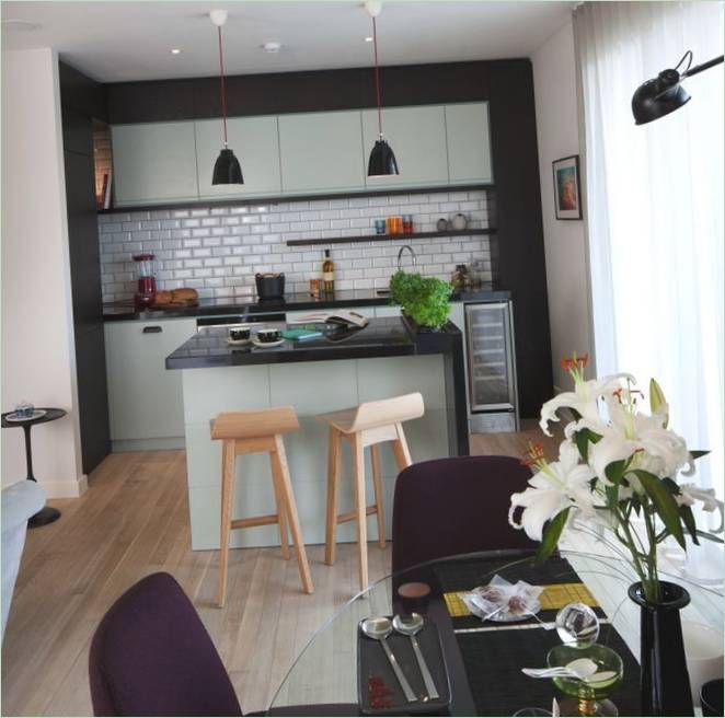La cucina di una casa di lusso