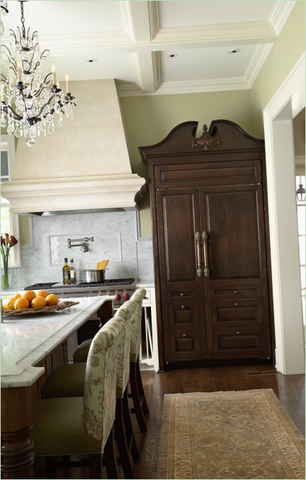 Cucina e sala da pranzo in stile tradizionale
