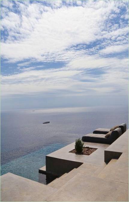 Il paesaggio dalla terrazza della casa