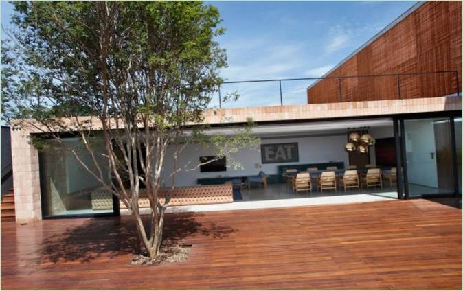La terrazza di BT House a San Paolo