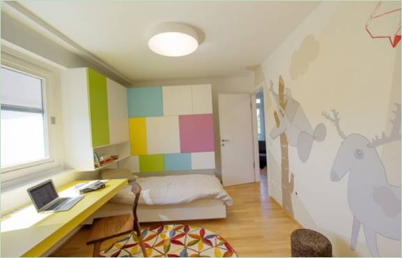 Design degli interni per la cameretta di un bambino
