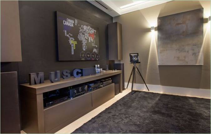Design degli interni di una sala multimediale