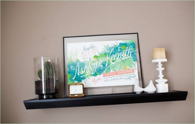 Oggetti decorativi per interni nel soggiorno