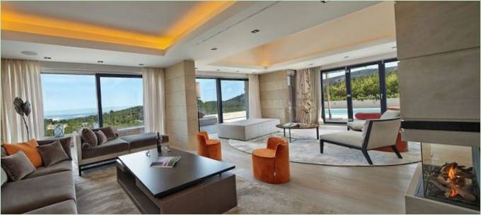 Design degli interni di una villa in Spagna