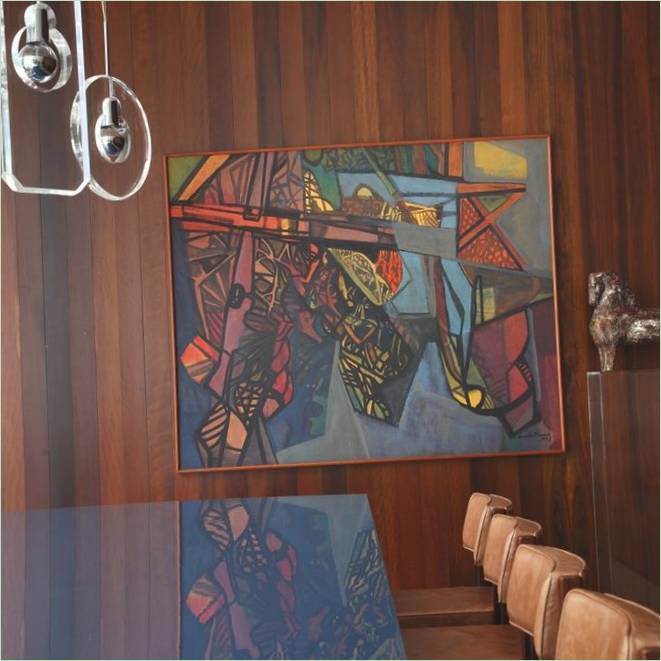 Pittura sulla parete della sala da pranzo