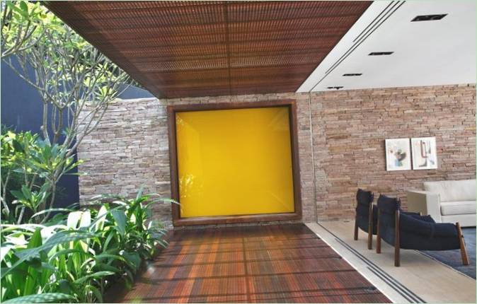 Soggiorno di una casa moderna in Brasile