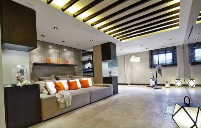 Design degli interni di una villa in Spagna
