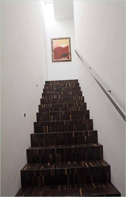 Scala in legno a blocchi