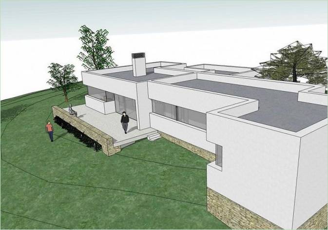 Un progetto di casa in legno in Spagna