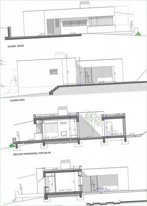 Un progetto di casa nella foresta in Spagna