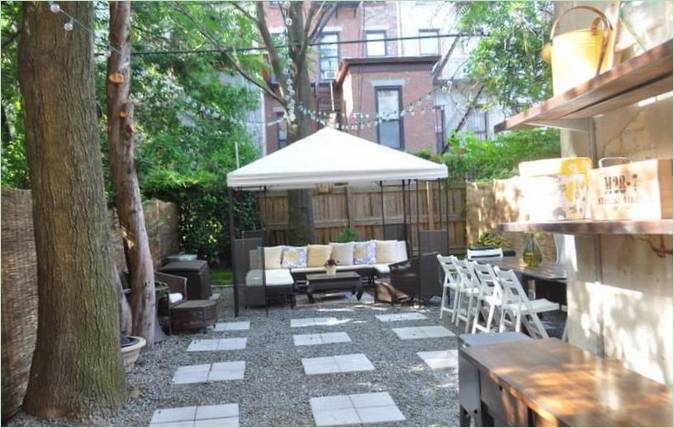 Progettazione di un gazebo: combinazione di zone