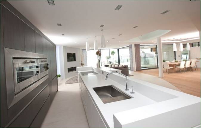 Zona cucina a Poole Harbour, Inghilterra
