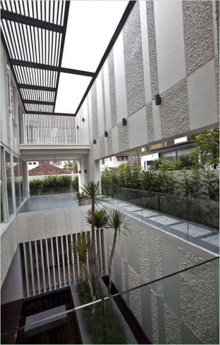 Progetto del primo piano di Villa 9 Jalan Siap di ONG&ONG a Singapore