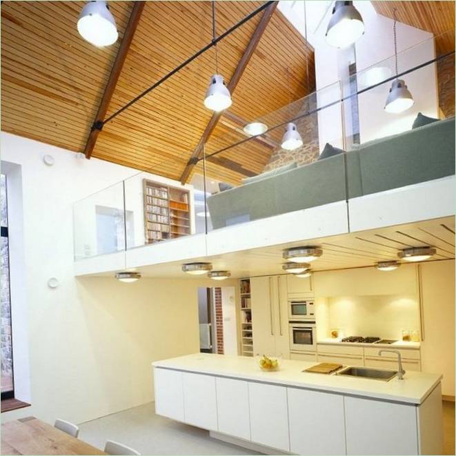 L'area cucina di La Concha a Guernsey