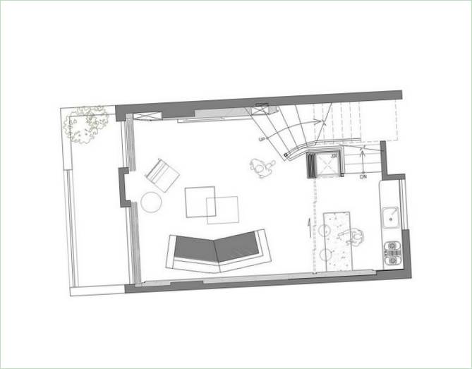 Layout dell'appartamento a cura di Z-AXIS Design