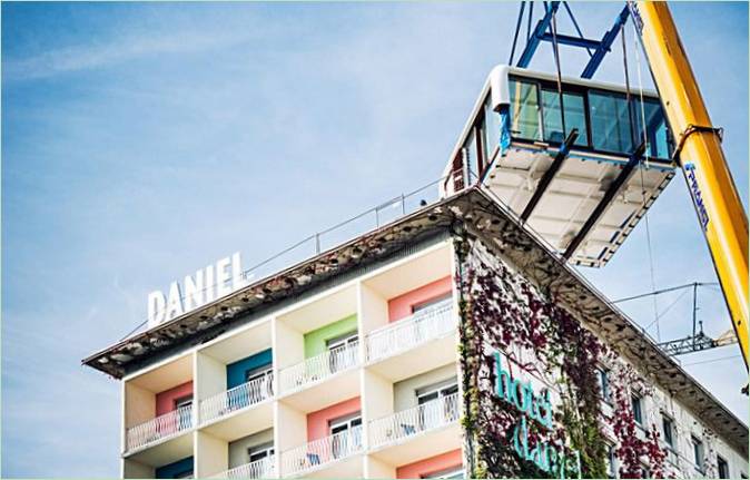 Casa mobile LoftCube in Austria dello Studio Aisslinger