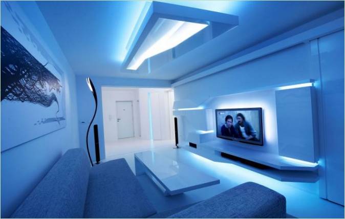 Appartamento bianco interior design