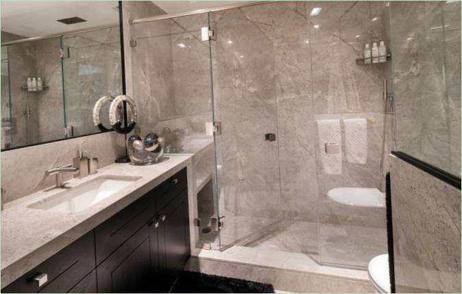Interior design del bagno della residenza Triple-Mint