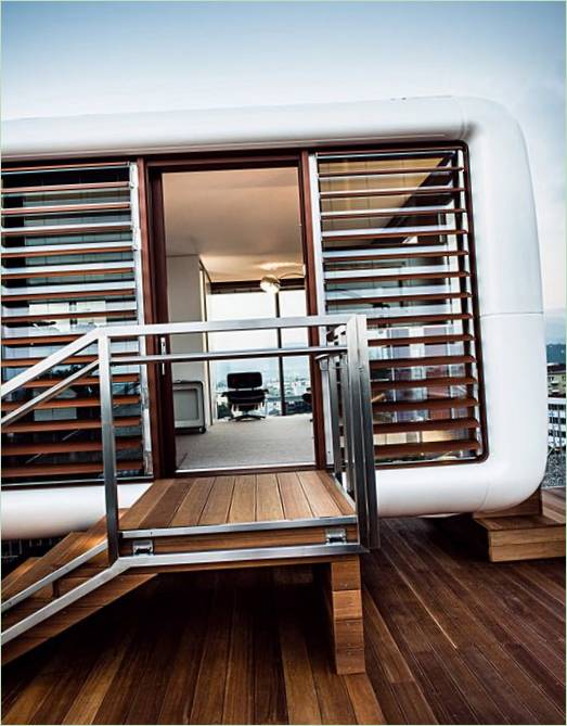 Casa mobile LoftCube in Austria dello Studio Aisslinger