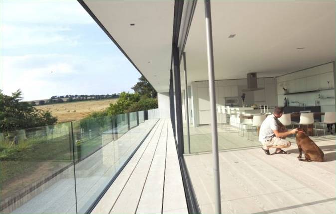 Progetto di interni del primo piano di Hurst House, Inghilterra