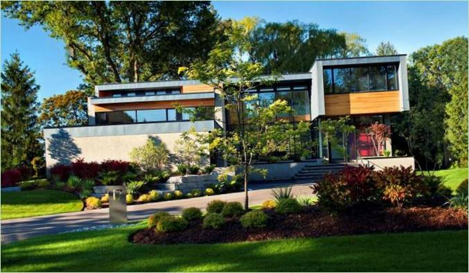 Progetto della residenza Thorncrest House in Canada