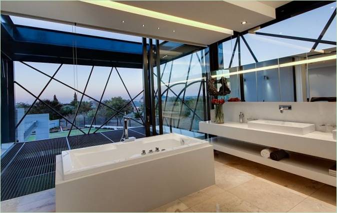 Il bagno di una casa di campagna in Sudafrica