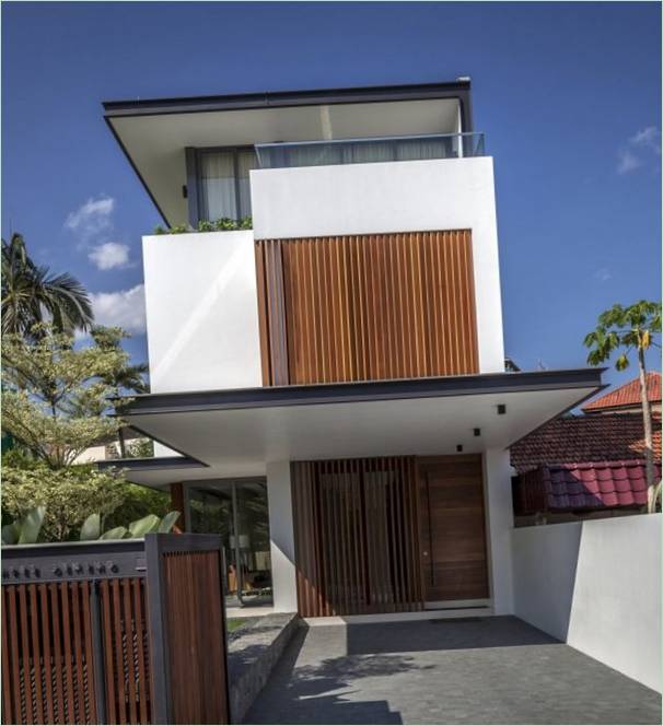 La residenza a tre piani Sunny Side House a Singapore