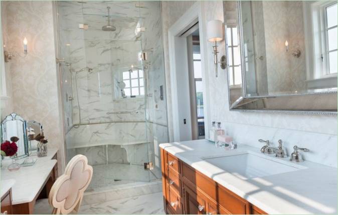 Design degli interni del bagno