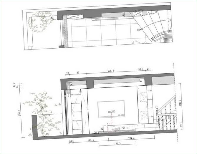 Layout dell'appartamento a cura di Z-AXIS Design