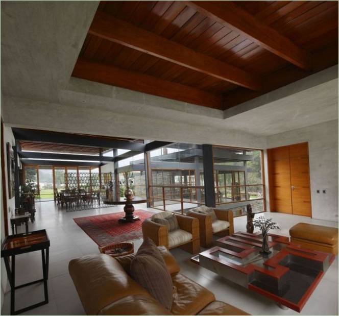 Design degli interni di una casa di campagna in Perù