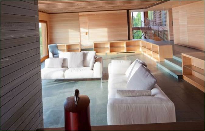 Design degli interni di una casa di campagna negli Stati Uniti