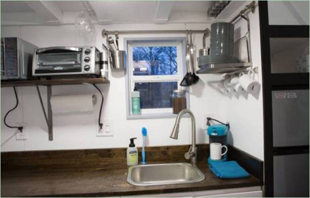 La cucina di una piccola pensione