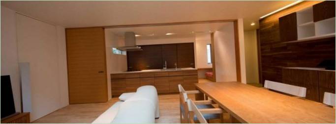 Soggiorno/sala da pranzo nella Casa del Corridoio