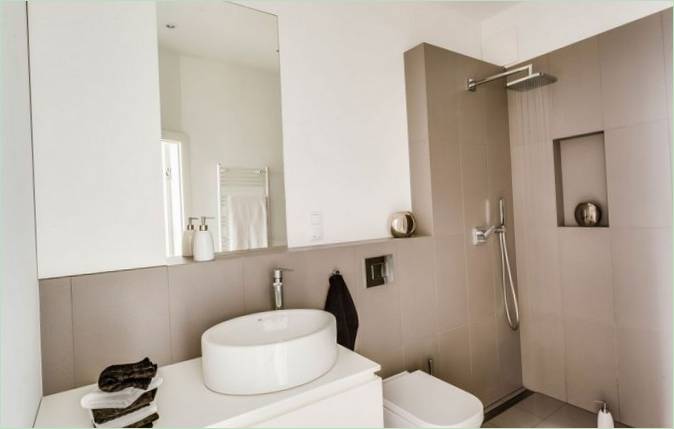 Design degli interni di un bagno privato Family Island