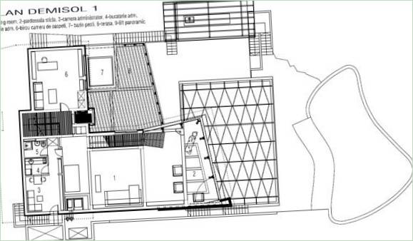 Disposizione della casa di zinco in Romania