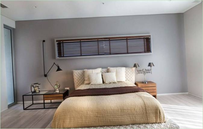 Interno della camera da letto di Villa Amwaj