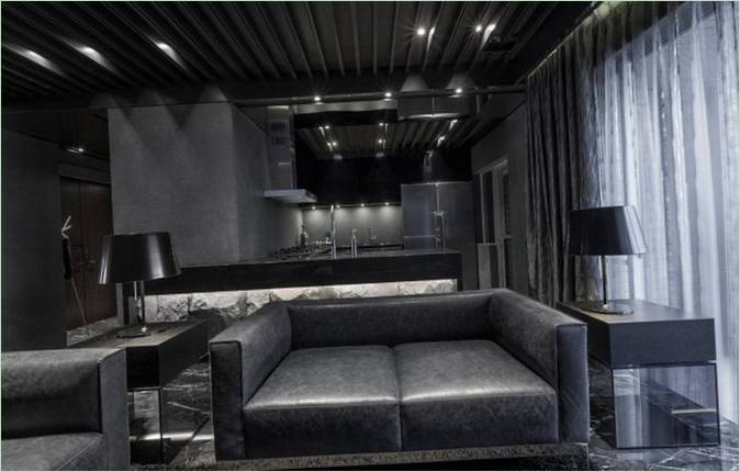 Il lussuoso salotto nero Casa in Black Serenity