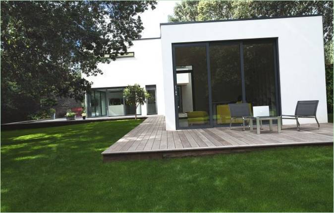 Il patio di Southampton Manor in Inghilterra