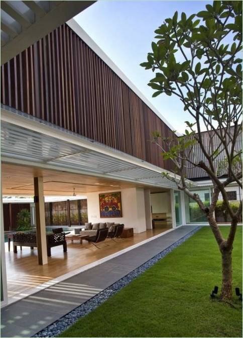 Progetto di giardino interno per la villa 9 Jalan Siap di ONG&ONG a Singapore